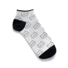 DECORの気づかいの出来るネコ　お顔がいっぱいver. Ankle Socks