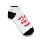 『Nothing Is Real』-- IN SUZURIのOh! It's Such A Perfectday.（赤） Ankle Socks