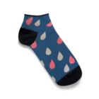 tsumura_goodsのpink rain　ピンクの雨 Ankle Socks