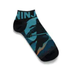 Atena-DesighnのNINJA CAT（1）忍者猫 Ankle Socks