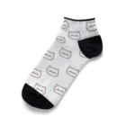 DECORの気づかいの出来るネコ　お顔がいっぱいver. Ankle Socks