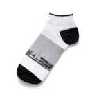 Spirit of Sailors 冒険ギアの航海（モノクロ） Ankle Socks
