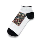 MJGshopの【UKIYOE】蒸気機関車001 -KIKANSYA- Ankle Socks