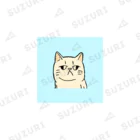 日常のふてくされたネコくん(水色) Ankle Socks