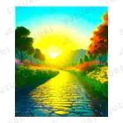 million-mindの雨に濡れた石畳 Ankle Socks