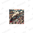MJGshopの【UKIYOE】蒸気機関車001 -KIKANSYA- Ankle Socks