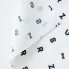 静かな山の頂への雲海の劔岳 Bandana is sewn with three rolls after printing