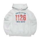 瀬高きりん♨温泉グッズのNICE BATH（前面） Big Hoodie