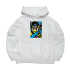 ビューティフルハードコアイラストレーション-DESIGN STOREのエレクトリックゴリラ Big Hoodie