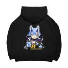 万事屋蒼月 SUZURI店のふみふみパーカー🐾💙 Big Hoodie