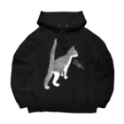 LalaHangeulの虎柄고양이 ハングルデザイン Big Hoodie