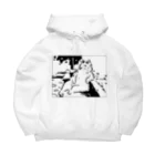 山形屋米店の肘をついてくつろぐ猫 Big Hoodie