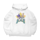エビフライの使者のねこ&うさぎ Big Hoodie