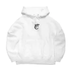 ととのいカエルのモノクロトカゲくん Big Hoodie