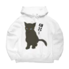 LalaHangeulの黒猫さん ハングルデザイン Big Hoodie
