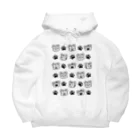 5mario shopのイヌ&足跡 Big Hoodie