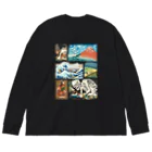 すとろべりーガムFactoryのドット浮世絵 Big Long Sleeve T-Shirt