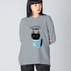 mapechiの黒猫クロ、お気に入りのセーター Big Long Sleeve T-Shirt