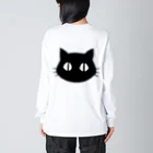 まろ屋のくつ下をはいたネコが玄関で Big Long Sleeve T-Shirt
