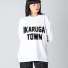 JIMOTOE Wear Local Japanの斑鳩町 IKARUGA TOWN Big Long Sleeve T-Shirt