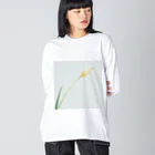 min P/Mのflower_001 Big Long Sleeve T-Shirt