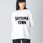 JIMOTOE Wear Local Japanのさつま町 SATSUMA TOWN Big Long Sleeve T-Shirt