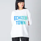 JIMOTOE Wear Local Japanの越前町 ECHIZEN TOWN Big Long Sleeve T-Shirt