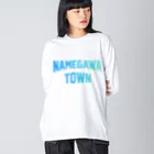 JIMOTOE Wear Local Japanの滑川町 NAMEGAWA TOWN Big Long Sleeve T-Shirt