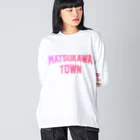 JIMOTOE Wear Local Japanの松川町 MATSUKAWA TOWN Big Long Sleeve T-Shirt