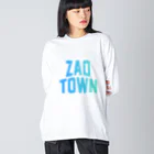 JIMOTOE Wear Local Japanの蔵王町 ZAO TOWN Big Long Sleeve T-Shirt