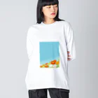 はっちゃんの空とポピー Big Long Sleeve T-Shirt