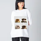 mojojojoの4匹の証明写真 Big Long Sleeve T-Shirt