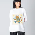 じゅうしまつの宇宙猫の冒険 Big Long Sleeve T-Shirt