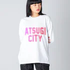 JIMOTOE Wear Local Japanの厚木市 ATSUGI CITY Big Long Sleeve T-Shirt