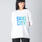 JIMOTOE Wear Local Japanの佐伯市 SAIKI CITY Big Long Sleeve T-Shirt