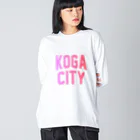 JIMOTOE Wear Local Japanの古賀市 KOGA CITY Big Long Sleeve T-Shirt