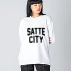 JIMOTOE Wear Local Japanの幸手市 SATTE CITY Big Long Sleeve T-Shirt