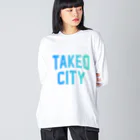 JIMOTOE Wear Local Japanの武雄市 TAKEO CITY Big Long Sleeve T-Shirt