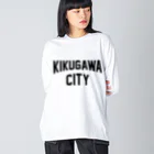 JIMOTOE Wear Local Japanの菊川市 KIKUGAWA CITY Big Long Sleeve T-Shirt