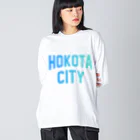 JIMOTOE Wear Local Japanの鉾田市 HOKOTA CITY Big Long Sleeve T-Shirt