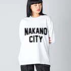 JIMOTOE Wear Local Japanの中野市 NAKANO CITY Big Long Sleeve T-Shirt