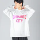 JIMOTOE Wear Local Japanの四万十市 SHIMANTO CITY Big Long Sleeve T-Shirt