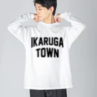 JIMOTOE Wear Local Japanの斑鳩町 IKARUGA TOWN Big Long Sleeve T-Shirt