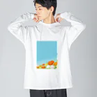 はっちゃんの空とポピー Big Long Sleeve T-Shirt
