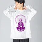 『Nothing Is Real』-- IN SUZURIの只管打坐h.t.　紫 Big Long Sleeve T-Shirt