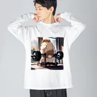 mofu gymのワントレ🐶 Big Long Sleeve T-Shirt