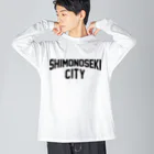 JIMOTOE Wear Local Japanの下関市 SHIMONOSEKI CITY Big Long Sleeve T-Shirt
