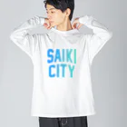 JIMOTOE Wear Local Japanの佐伯市 SAIKI CITY Big Long Sleeve T-Shirt
