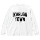 JIMOTOE Wear Local Japanの斑鳩町 IKARUGA TOWN Big Long Sleeve T-Shirt