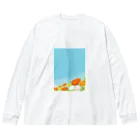 はっちゃんの空とポピー Big Long Sleeve T-Shirt